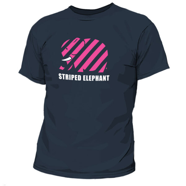 Dark Striped Elephant Tee