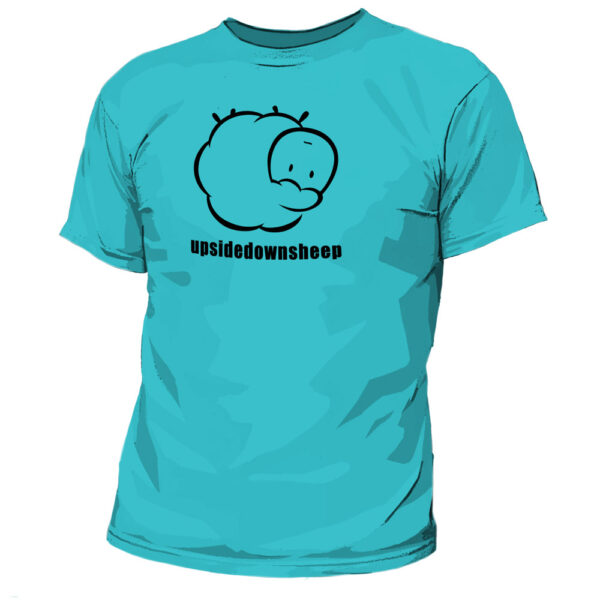 Upsidedown Sheep Tee - Tahiti Blue